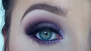 Purple Eyeshadow Makeup for Blue Eyes