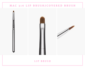 MAC 316 Lip Brush Covered Brush
