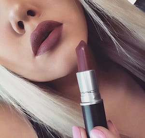 Purple Mac Lipstick for Huge Lips