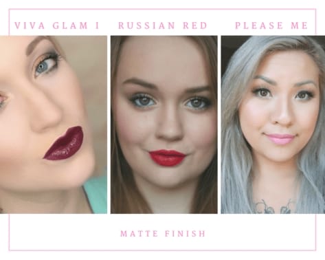Viva Glam I, Russian Red, Please Me - MAC Matte Lipstick Finish